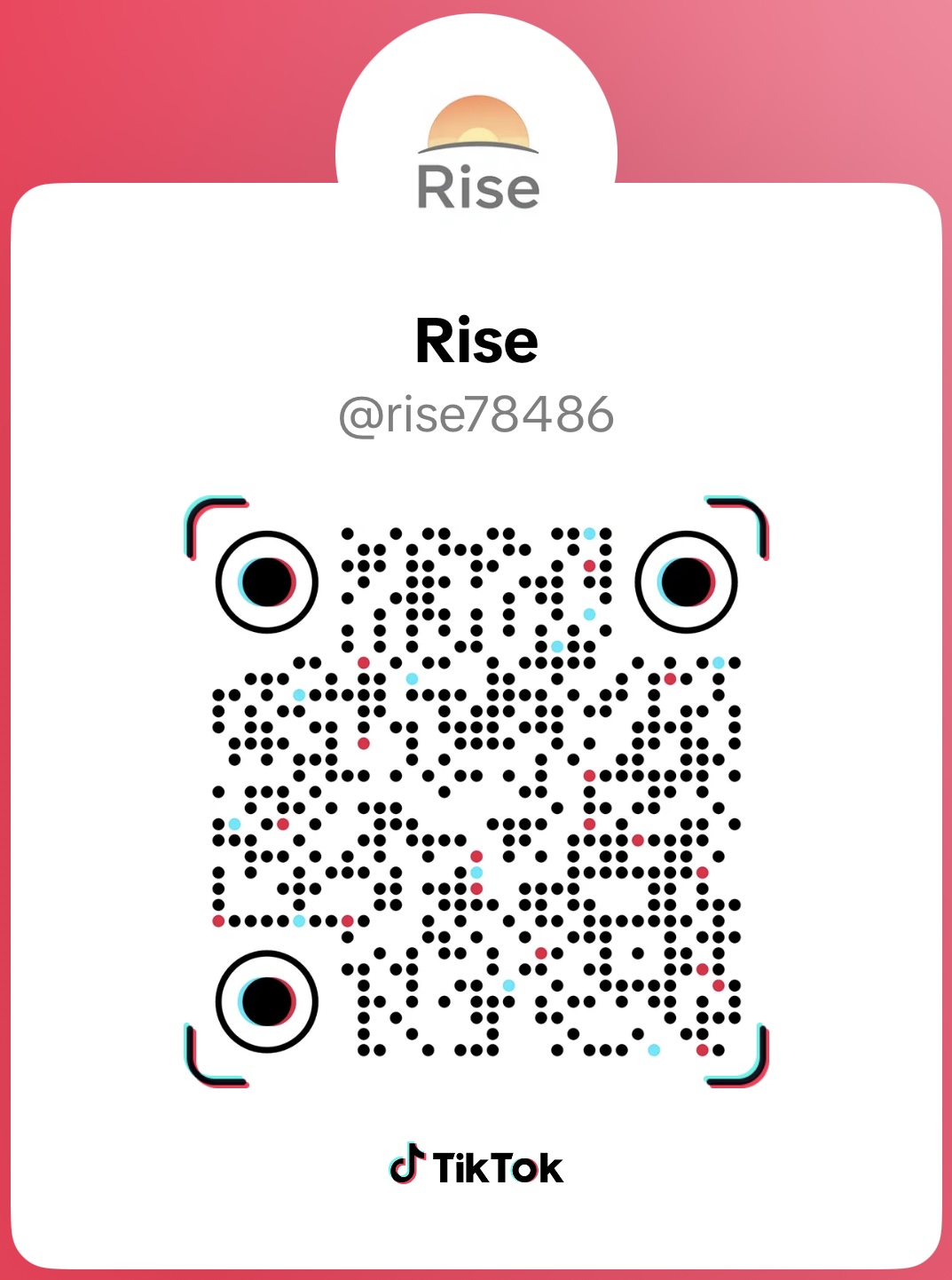 TikTok QR code for @rise78486